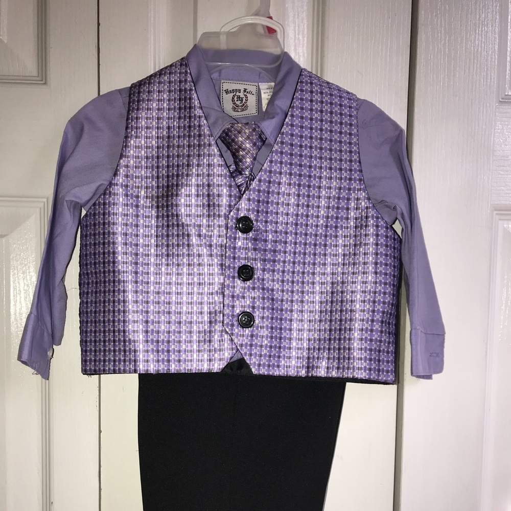 Baby Boy 4-Piece Suit Vest Set